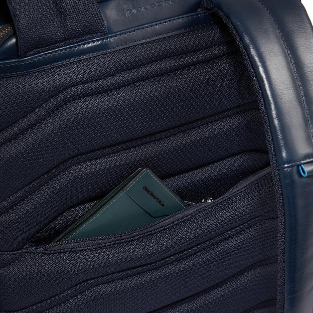 Рюкзак мужской Piquadro Blue Square CA6592B2BM/BLU2 темно-синий кожа фото 6