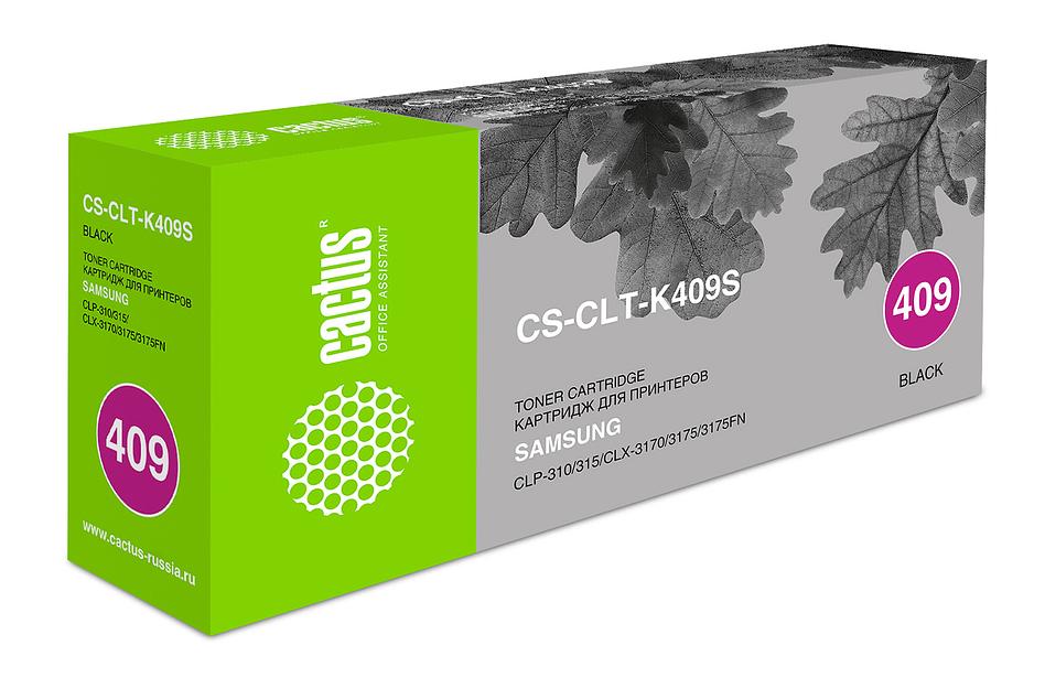 Картридж лазерный Cactus CS-CLT-K409S CLT-K409S черный (1500стр.) для Samsung CLP-310/315/CLX-3170/3175/3175FN фото 1