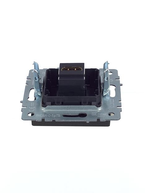 BRITE Розетка HDMI РHDMI-0-БрТБ темная бронза фото 5