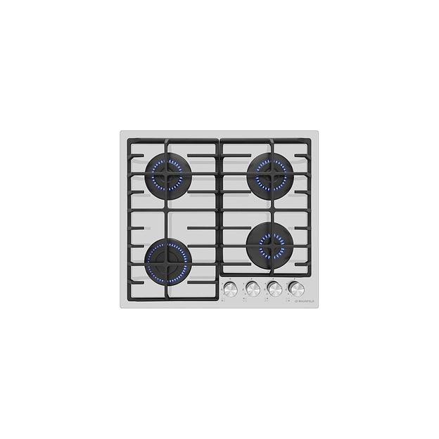 Газовая варочная панель MAUNFELD EGHG.64.6CW/G, 4 конфорки, закаленное стекло, белый фото 1