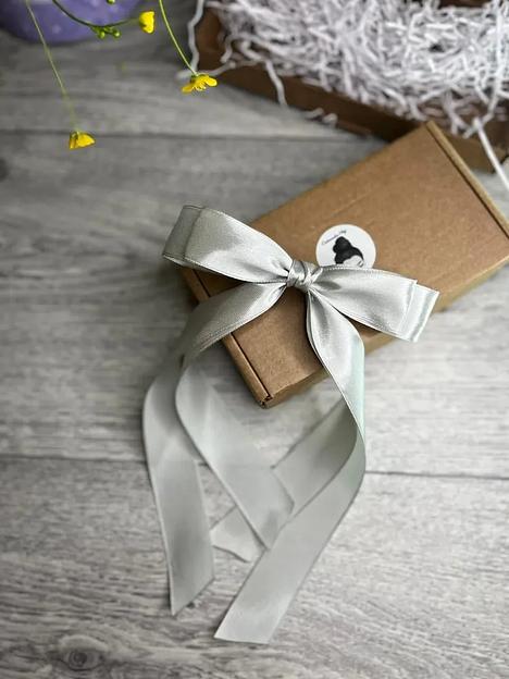 Заколка для волос «Бантик» Casanda Hey серая, опт фото 1