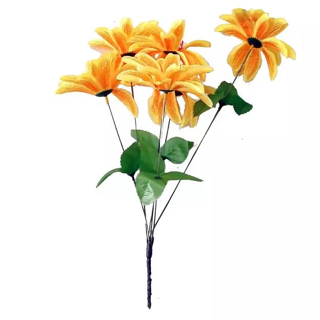 Букет с ромашками на 6 голов 42см 362-670 фото 1