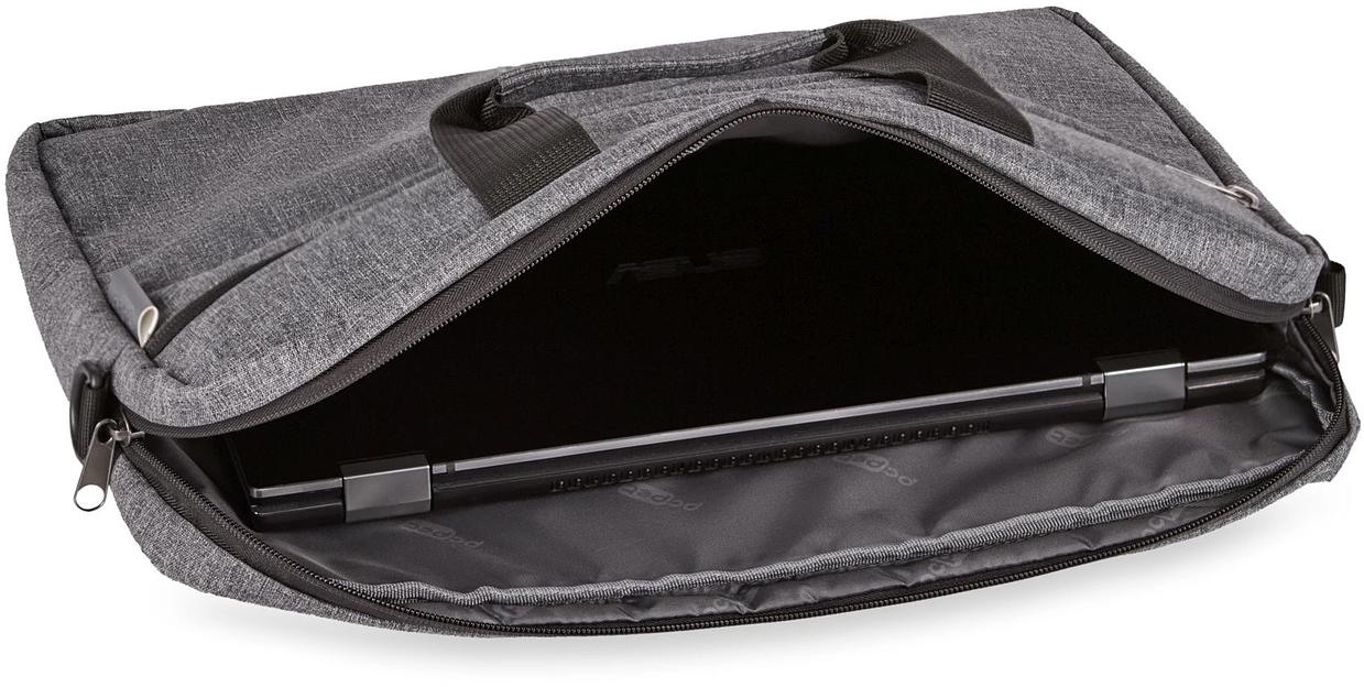 Сумка для ноутбука 15.6" Digma R-270 серый/черный полиэстер (R270GBK) фото 10