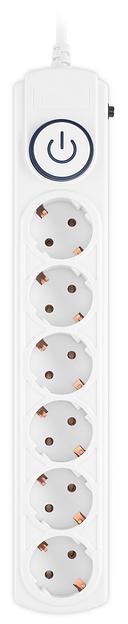 Сетевой фильтр Ippon BK-6-UPS-1.8-10-W 1.8м (6 розеток) белый (коробка) фото 2