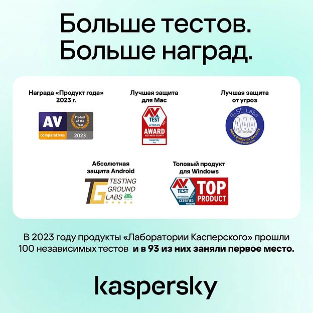 Программное Обеспечение Kaspersky Standard. 1-Device 1 year Base Card (KL1041ROAFS) фото 3