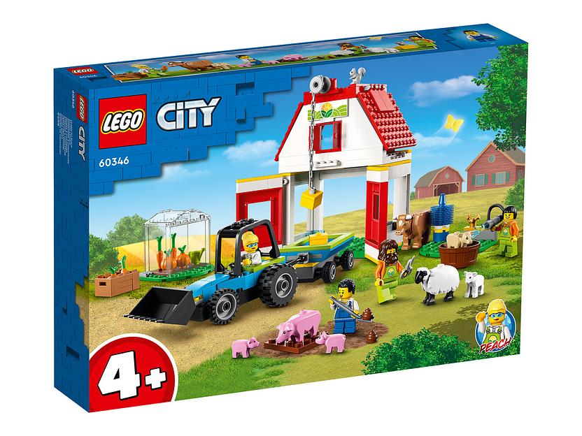 Конструктор LEGO City Farm Животные на ферме и в хлеву 60346 фото 1