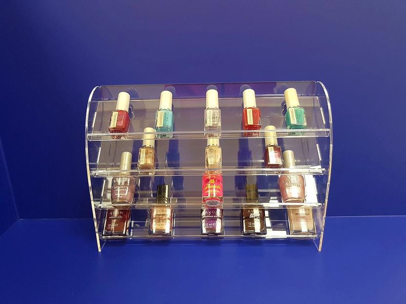 Полка для лаков 4 яруса (настольно-настенная) фото 3
