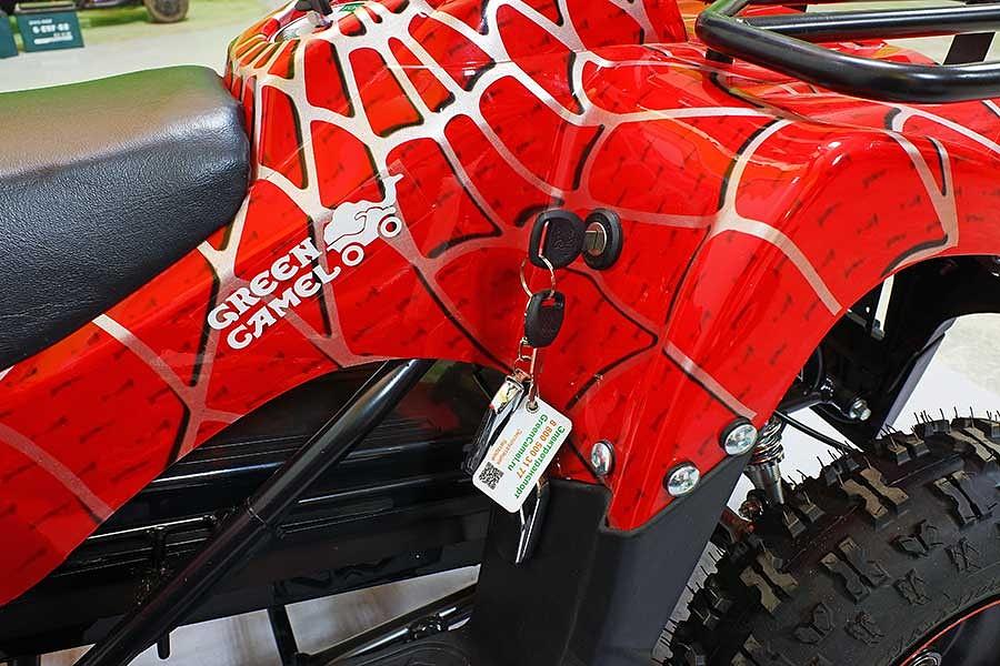 Квадроцикл GreenCamel Гоби K40 (36V 800W R6 Цепь) быстросъём, красный паук фото 9
