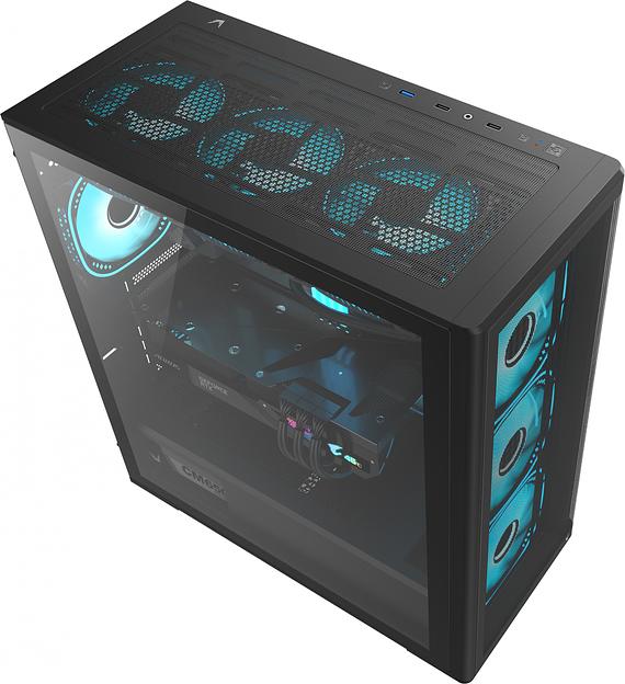 Корпус Formula Air Power G5 Plus черный без БП ATX 1x120mm 2xUSB2.0 1xUSB3.1 audio bott PSU фото 4