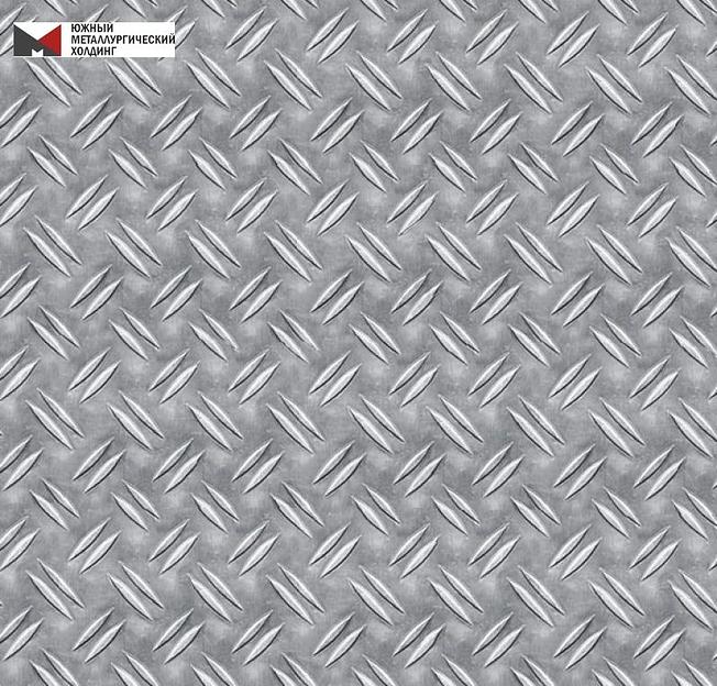 Лист алюминиевый рифленый 4 дуэт 4х1500х3000 фото 1