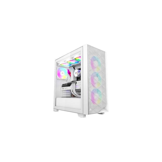 Корпус ATX PCCOOLER C3D510 WH ARGB, Midi-Tower, без БП, белый [c3d510-whp3-gl] фото 1