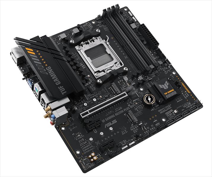 Материнская плата ASUS TUF GAMING A620M-PLUS WIFI, Socket AM5, A620, 4*DDR5, 2xDP+HDMI, 4xSATA3, 2xM.2, Audio, Gb LAN, USB 3.2, USB 2.0, mATX; 90MB1F80-M0EAYC (TUF GAMING A620M-PLUS WIFI) фото 3