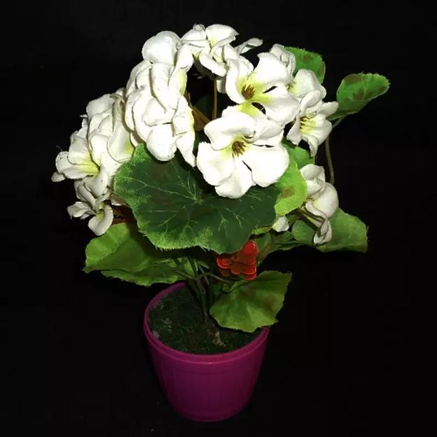 Букет искусственных цветов в горшке 510 фото 2