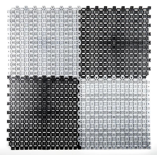 Sold Clean - уличное грязезащитное покрытие, Цвет Сумеречный RAL 7037, Толщина модуля 9 мм. фото 1