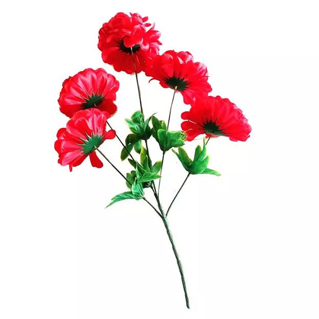 Декоративное растение с шафранами 5 голов 57см 379-494 фото 1