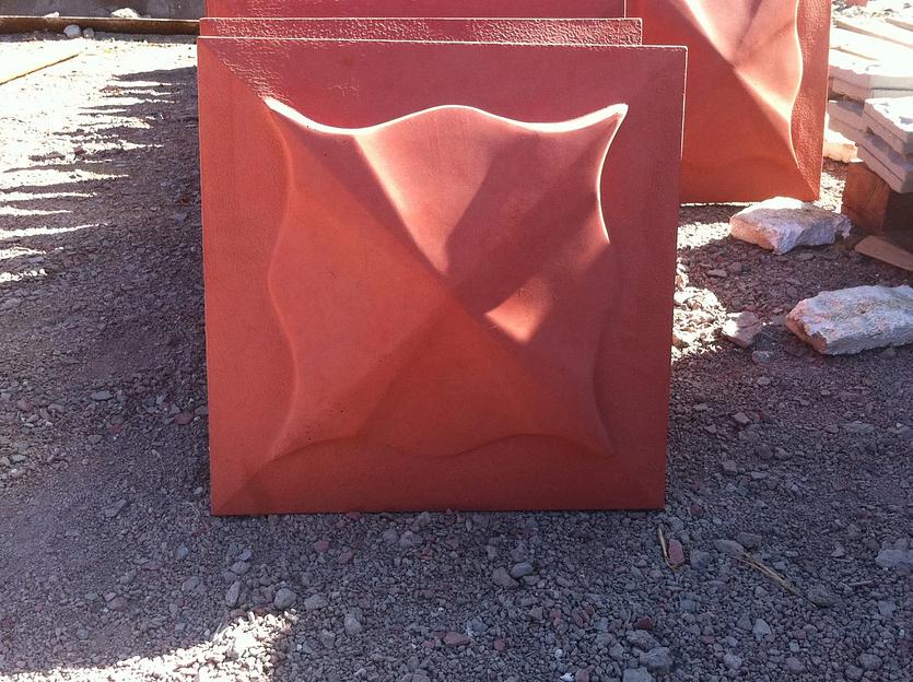 Накрывочный элемент Арцах «Медуза» красный 450×450×105 мм ОПТ фото 1