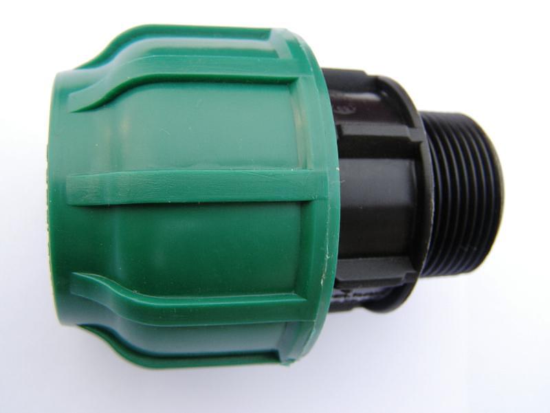Муфта ПНД 40x1 1/2 с наружной резьбой компрессион. фото 3