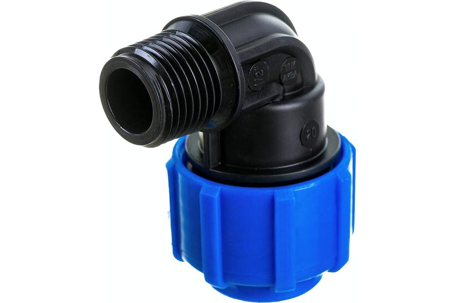 Отвод ПНД компрессионный НР 25x1/2' фото 4