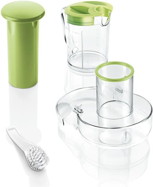 Соковыжималка центробежная Bosch MES25G0 700Вт рез.сок.:1250мл. белый/зеленый фото 3