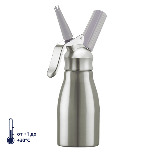 Сифон (кремер) для взбивания сливок 0,25 л. нерж/алюм Symphonie KAYSER /1/6/ фото 1