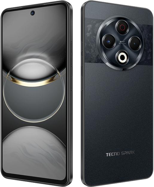 Смартфон Tecno Spark 30 256Gb 8Gb черный моноблок 3G 4G 2Sim 6.78" 1080x2436 Android 14 64Mpix 802.11 a/b/g/n/ac NFC GPS GSM900/1800 GSM1900 TouchSc Protect VidConf FM A-GPS microSD max1024Gb фото 8