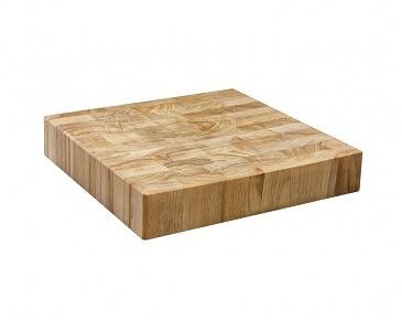 Колода разрубочная настольная бук 40*40*8-10 см. /1/ фото 1