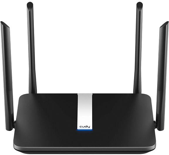 Роутер Cudy X6 AX1800 Wi-Fi черный фото 1