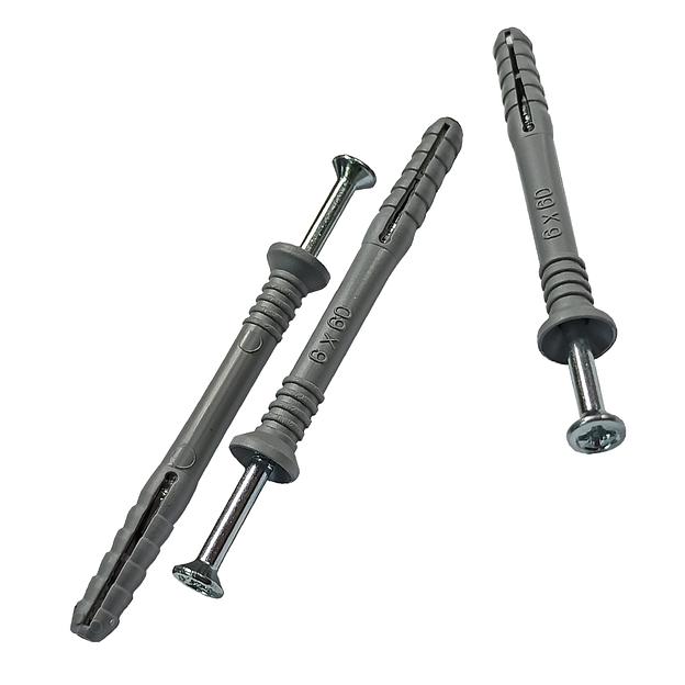 Дюбель-гвоздь 6х60 потайной бортик полипропилен 1000шт фото 3