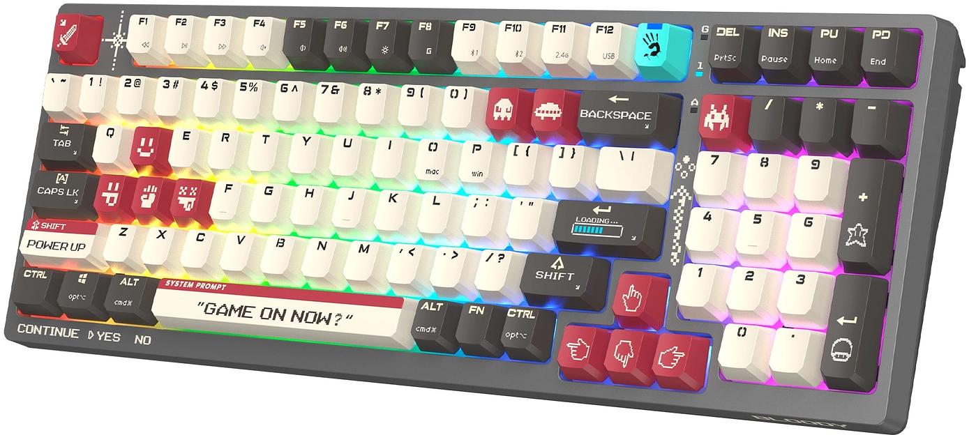 Клавиатура A4Tech Bloody WS98 Pixels Red механическая темно-серый USB for gamer LED (WS98) фото 6