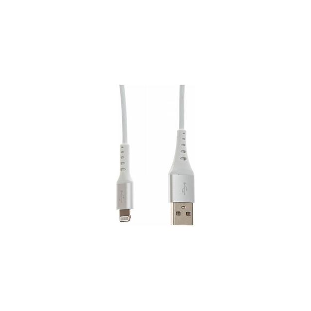 Кабель Cactus Lightning (m) - USB (m), 0.8м, MFI, белый [cs-lg.usb.a-0.8] фото 1