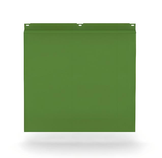 Фасадные кассеты закрытого типа с полимерным покрытием, зелёный фото 1