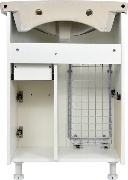 Тумба Вероника DORATIZ 9912.310, белая, под умывальник Грация, с ящиком фото 5