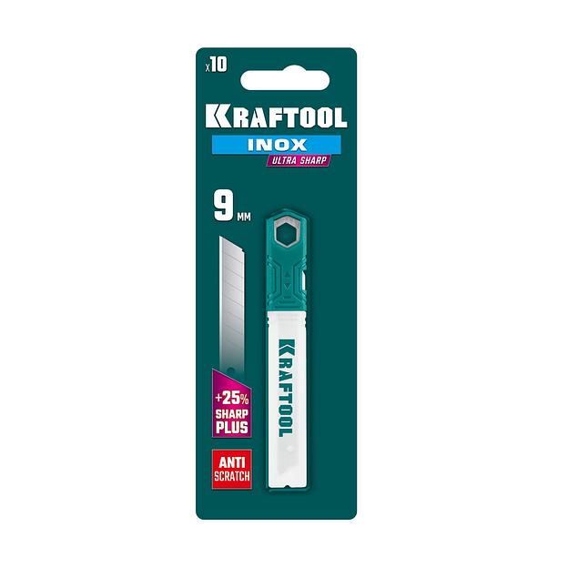 KRAFTOOL INOX 9 мм, 10 шт, нержавеющие сегментированные лезвия (09608-09-S10) фото 2