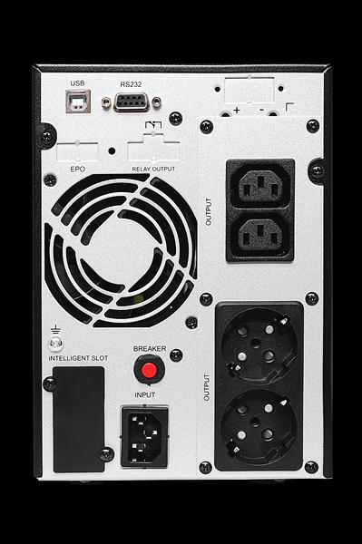 Сайбер Электро ИБП ЭКСПЕРТ-II-2000 {Онлайн, Напольное исполнение 2000ВА/1800Вт USB/RS-232/SNMPslot (2 EURO + 2 IEC С13) (12В /7Ач. х 4)} фото 3