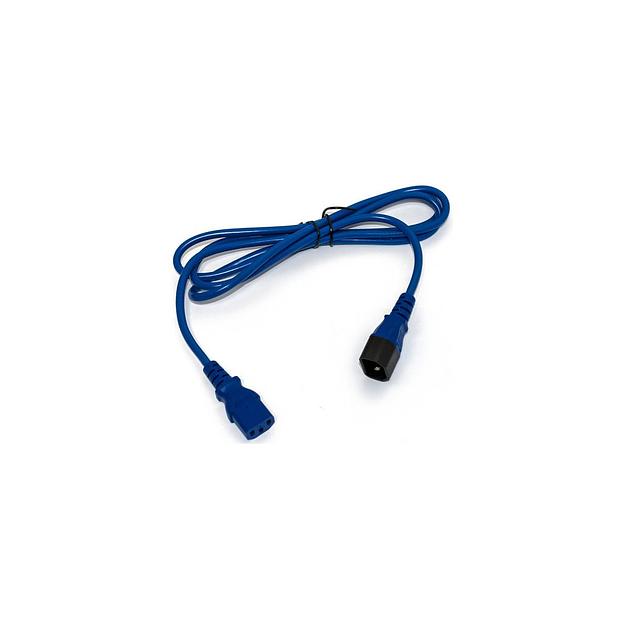 Шнур питания Lanmaster (LAN-PP13/14-1.0-BL) C13-С14 проводник.:3x0.75мм2 1м 220В 10А синий фото 1