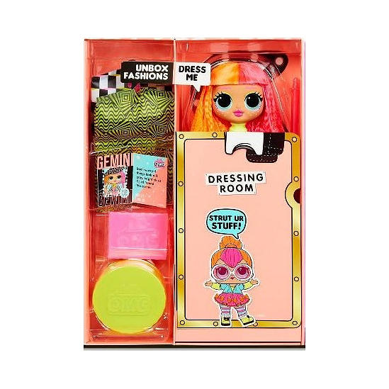 Кукла «LOL Surprise OMG Neonlicious Doll MGA» 20 сюрпризов оригинал опт фото 3