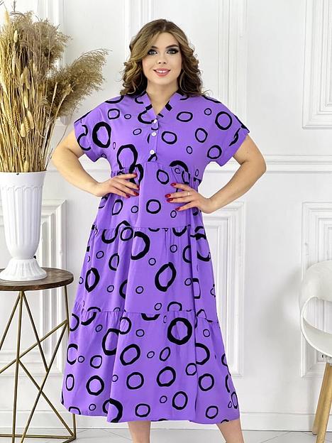 Платье «Круги» ОПТ фото 3