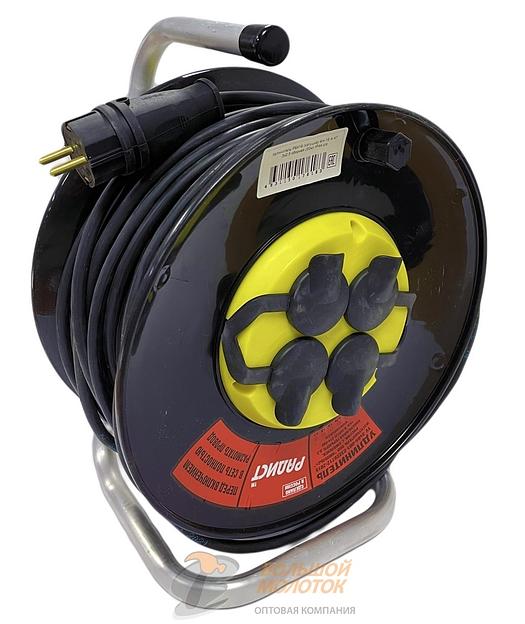 Удлинитель на катушке  ПВС 3*2,5 30 м 16А 4 гн с З.К. РБК16 /2 фото 1