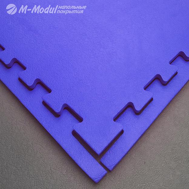 Модульное покрытие EVA повышенной жесткости 100x100 см, толщина 1,2 см, Цвет Синий, Толщина модуля 12 мм. фото 1