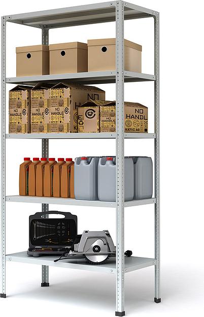 Стеллаж складской Пакс-Металл МС, 70x60x200 см ОПТ фото 2