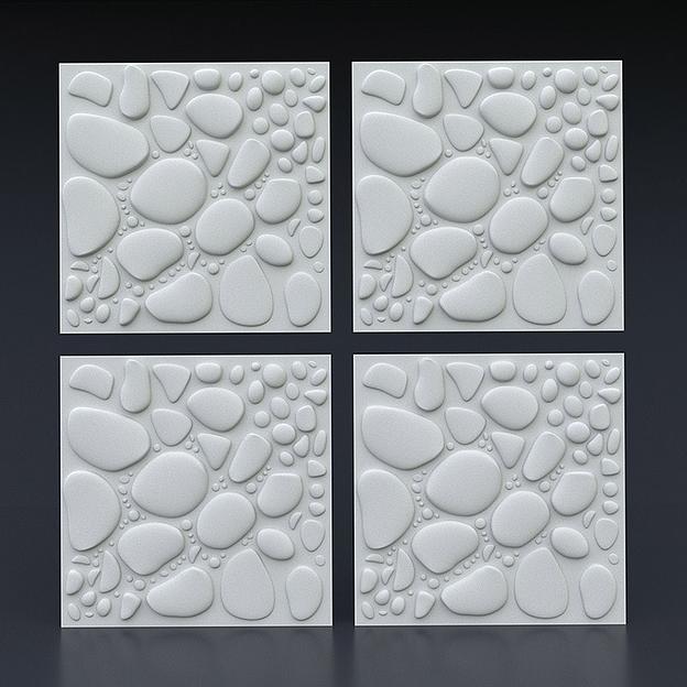 3D панель гипсовая «Галька» опт фото 1