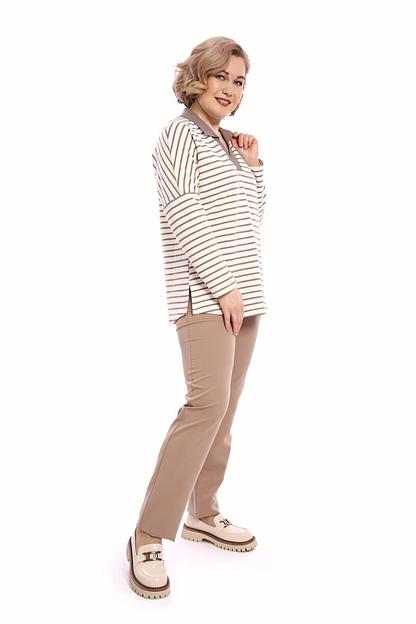 Джемпер женский арт.П4362, полоска ОПТ фото 3