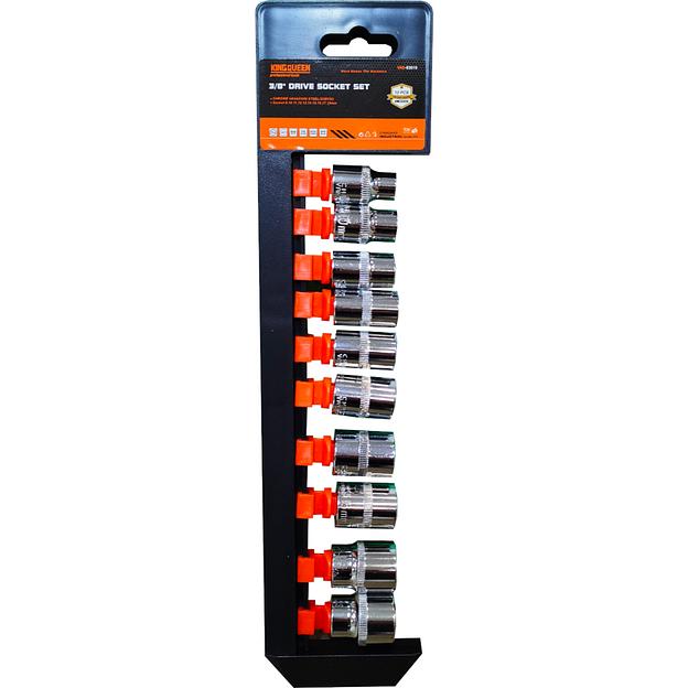 3/8" набор головок KINGQUEEN 10 шт 8-19мм WIB-83010 фото 1