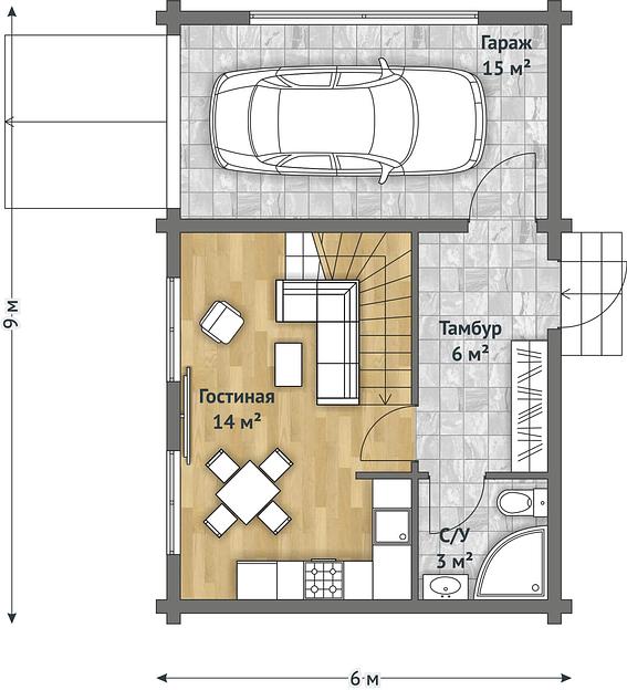 Проект дома из бруса «Виндзор» фото 4