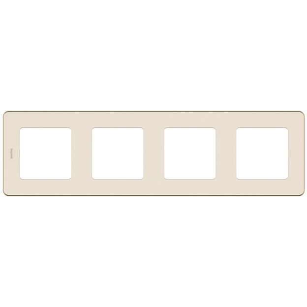 Legrand 673961 Рамка - 4 поста - INSPIRIA - слоновая кость фото 1