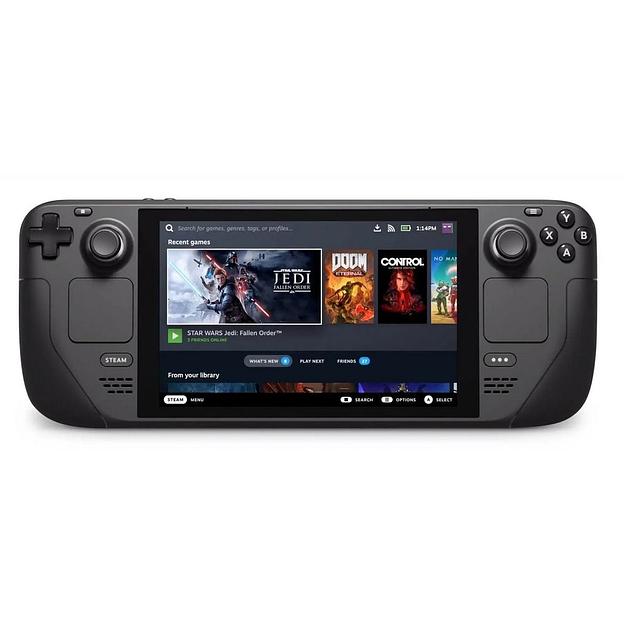 Игровая консоль VALVE Steam Deck OLED Handheld Gaming Console, 1Tb SSD, 7.4" HDR OLED 90Hz Display, 6 nm AMD APU / Zen 2 4c/8t5 3.5GHz, Analog Sticks / HD Haptics, Wi-Fi 6E / BT v5.3, USB Type-C, Black | V004504-00 фото 1