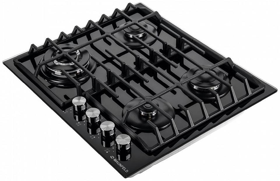 Газовая варочная поверхность Maunfeld EGHG.64.63CB/G черный фото 4