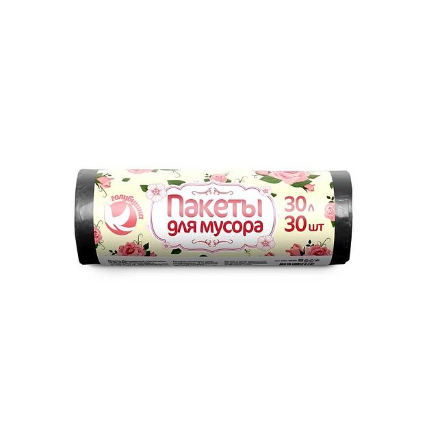 Пакеты для мусора Голубушка 30 л, 30 шт фото 1