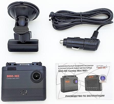 Видеорегистратор с радар-детектором Sho-Me Combo Mini WiFi GPS ГЛОНАСС черный фото 9