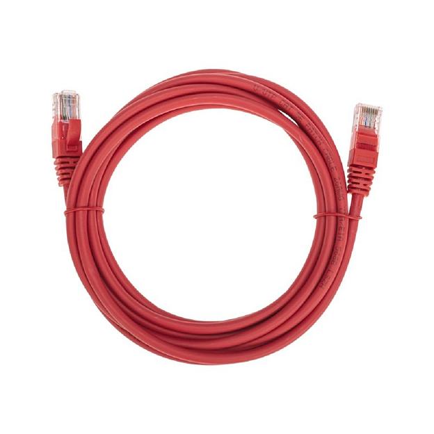 Rexant (02-0103-3) Патч-корд U/UTP, CAT 5e, RJ45-RJ45, 26AWG, LSZH, красный, 3м фото 1